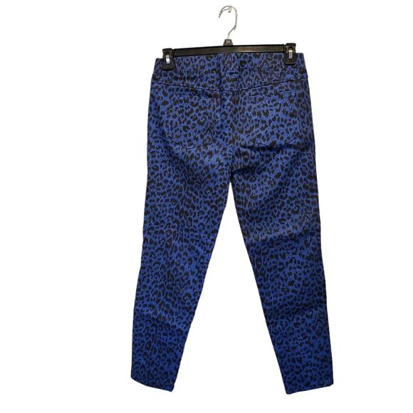 Umgee Pants Large Womens Pull On Skinny Zip Ankle Navy Blue Stretch - Picture 10 of 11